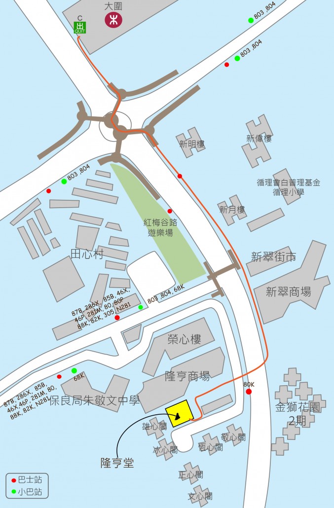 隆亨堂地圖